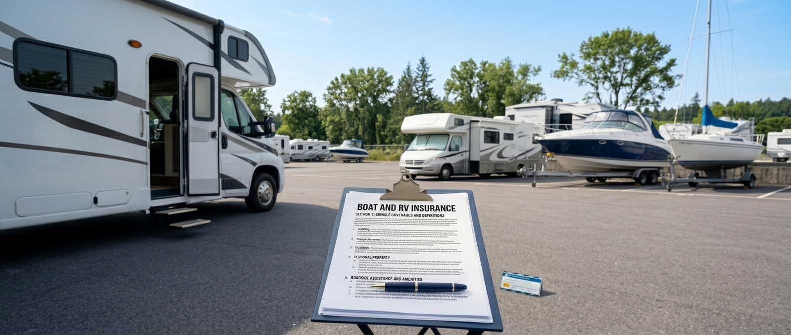 Boat and RV storage insurance